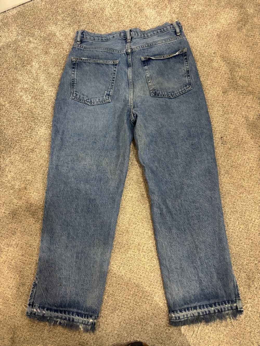 FREE PEOPLE Ripped Distressed Raw Hem High Rise Size 30 - Picture 8 of 10